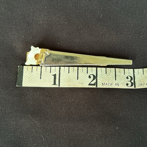 Vintage Signed Swank Tie Clip - Saw - Mother-of-Pearl - Picture 4 of 7